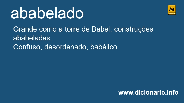 Significado de ababelado