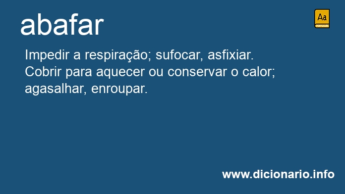 Significado de abafes