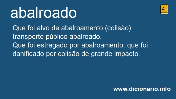 Significado de abalroado