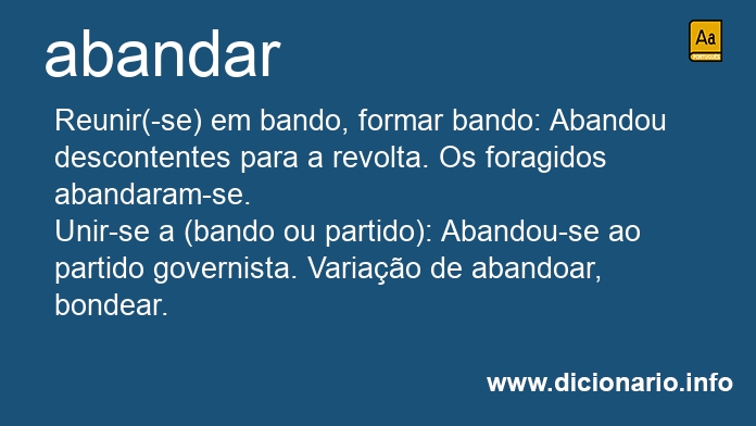 Significado de abandei