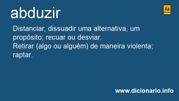 Significado de abduzi