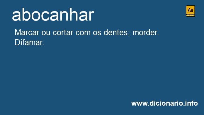 Significado de abocanhveis