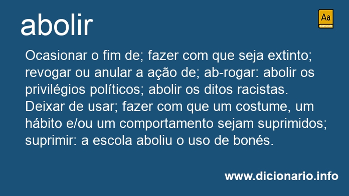 Significado de abolirdes