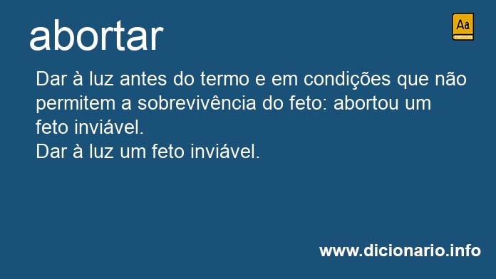 Significado de abortava