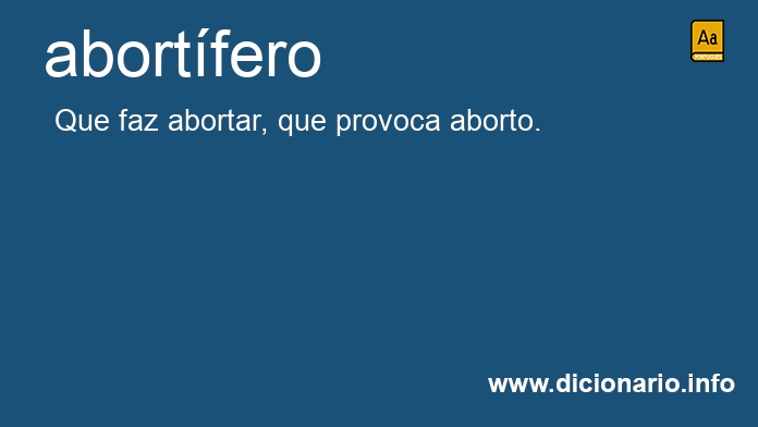 Significado de abortferos