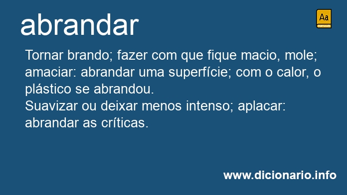Significado de abrandaria