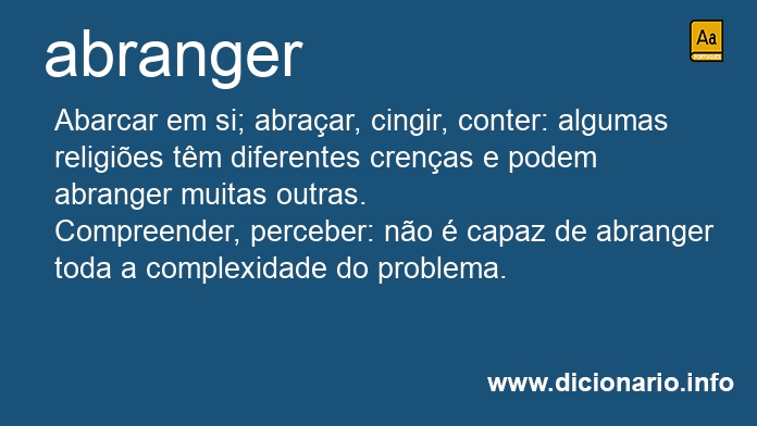 Significado de abranges