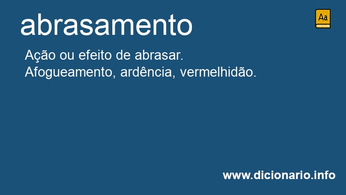 Significado de abrasamento