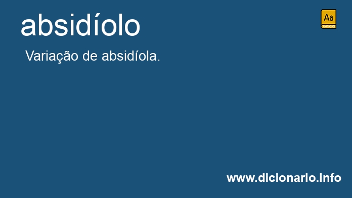 Significado de absidolo