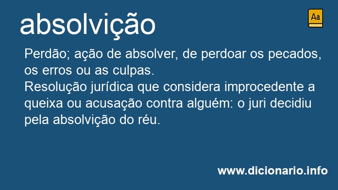 Significado de absolvies