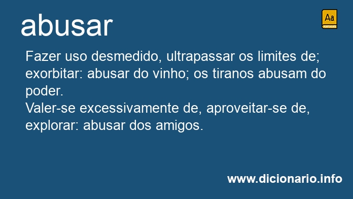 Significado de abusarei