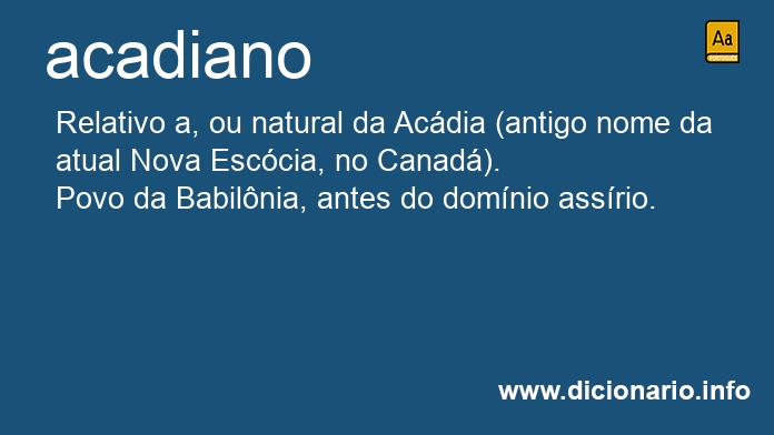 Significado de acadiana