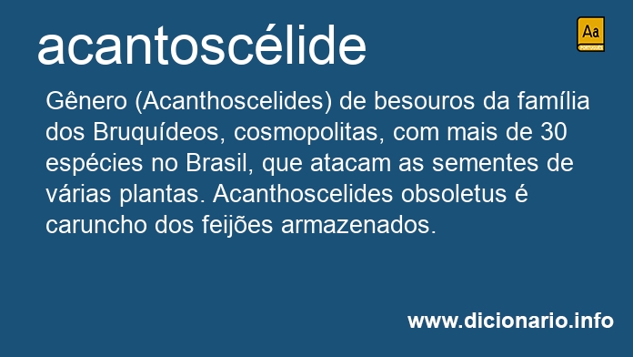 Significado de acantosclide