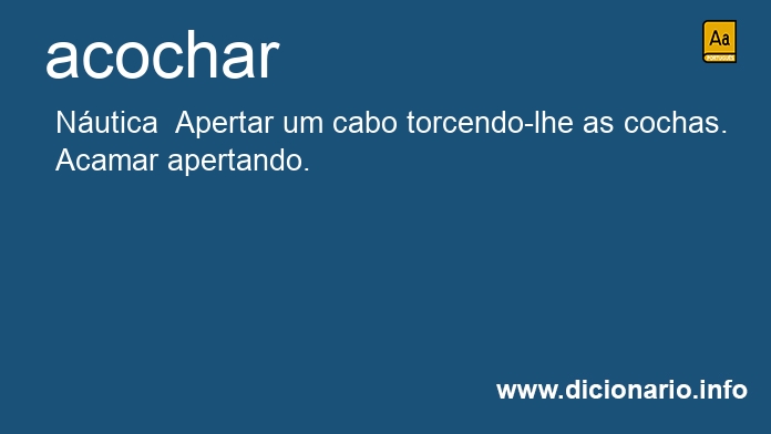 Significado de acocham