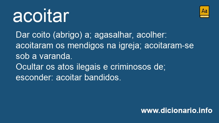 Significado de acoitaro