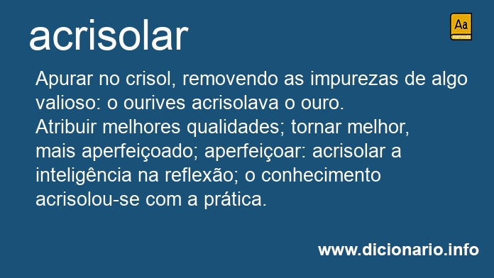 Significado de acrisolaria