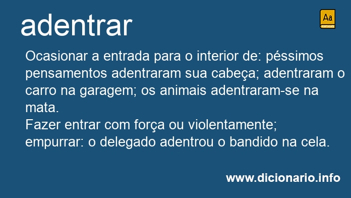 Significado de adentravas