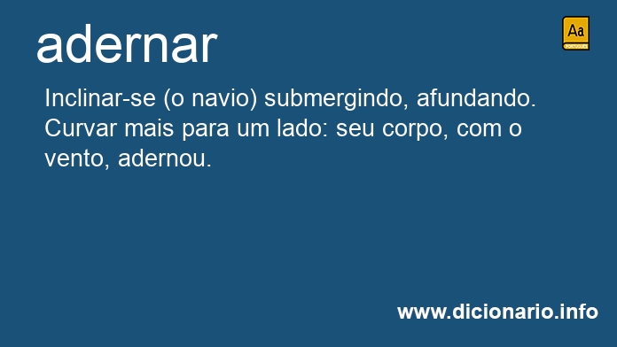 Significado de adernai