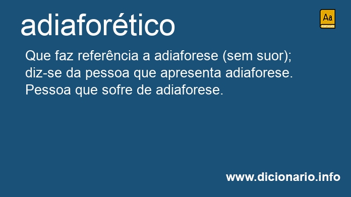 Significado de adiafortico