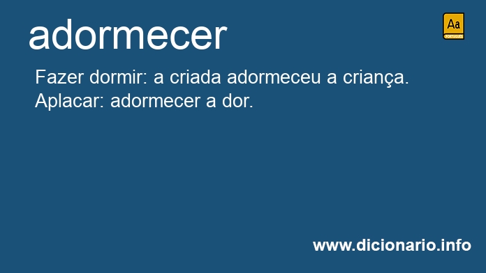 Significado de adormecers