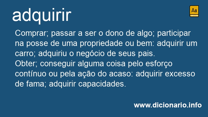 Significado de adquirreis