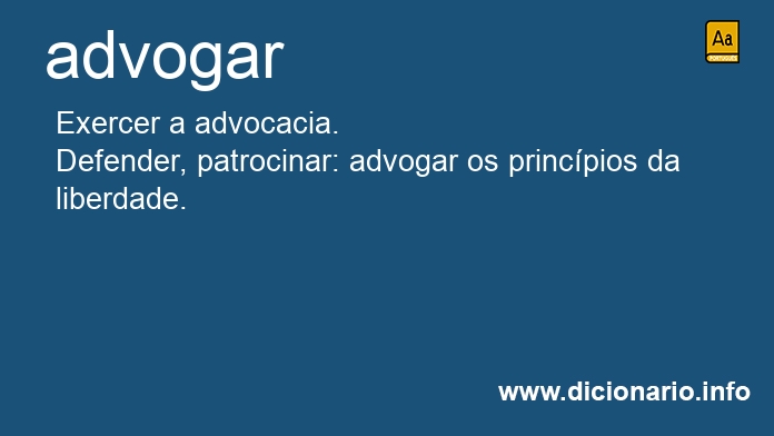 Significado de advogai