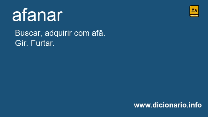 Significado de afanarei