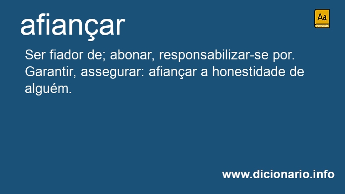 Significado de afianceis