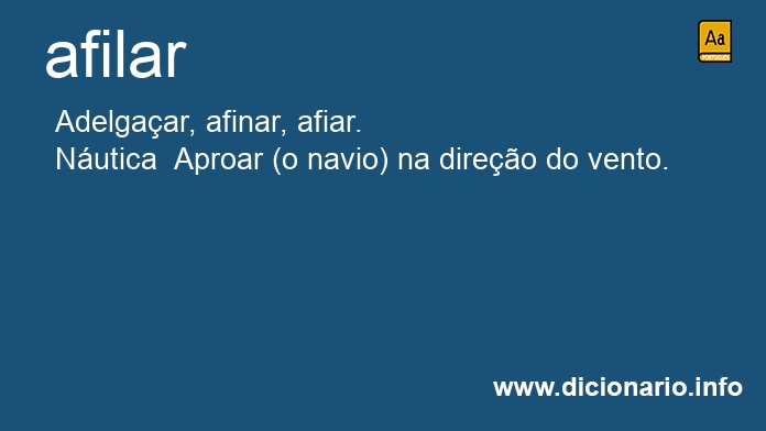 Significado de afilar