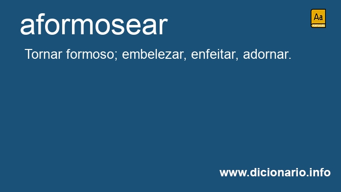 Significado de aformoseeis