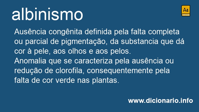 Significado de albinismo