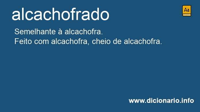 Significado de alcachofrado