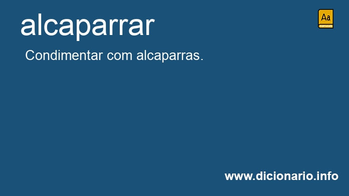 Significado de alcaparrar