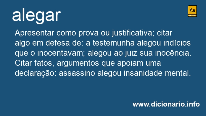 Significado de alegars