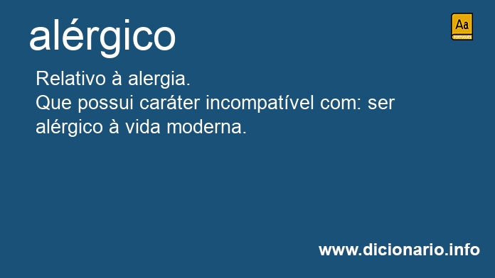 Significado de alrgica