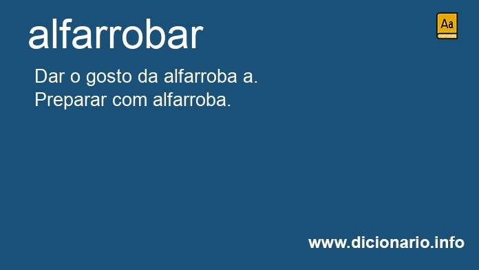 Significado de alfarrobam