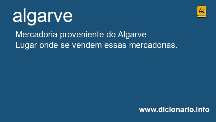 Significado de algarve