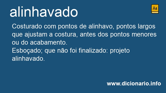 Significado de alinhavados