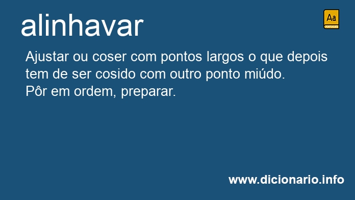 Significado de alinhavaro