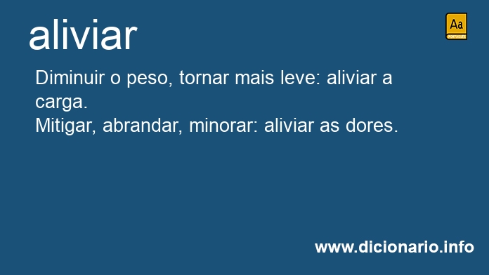 Significado de aliviarei