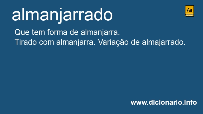 Significado de almanjarrado