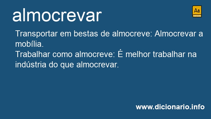 Significado de almocrevei