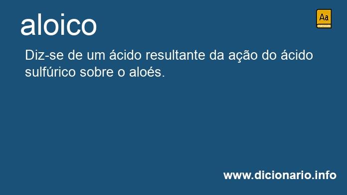 Significado de aloico