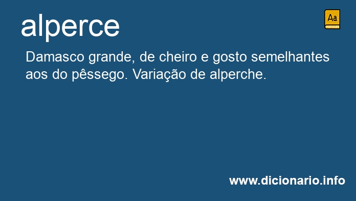 Significado de alperce