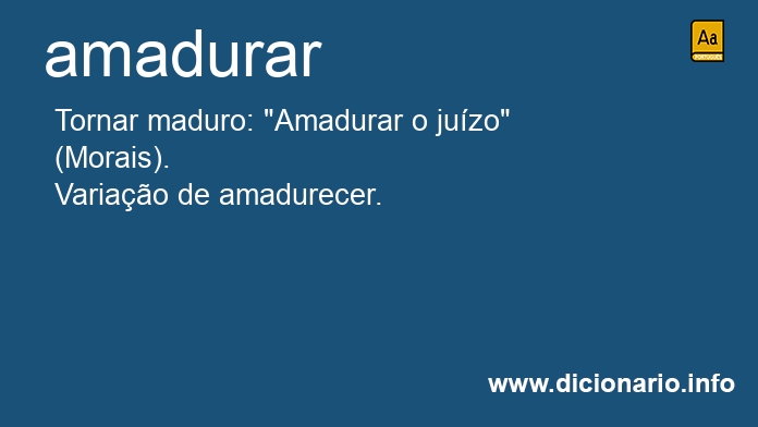 Significado de amadura