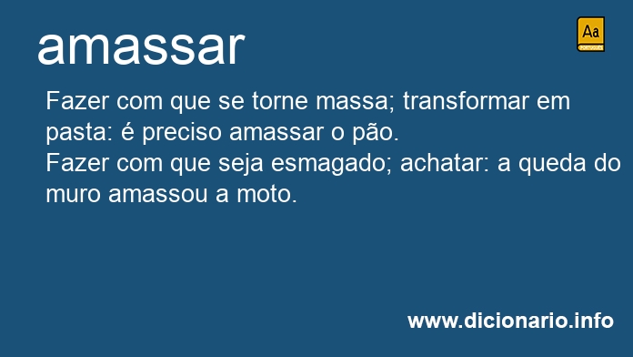 Significado de amassara