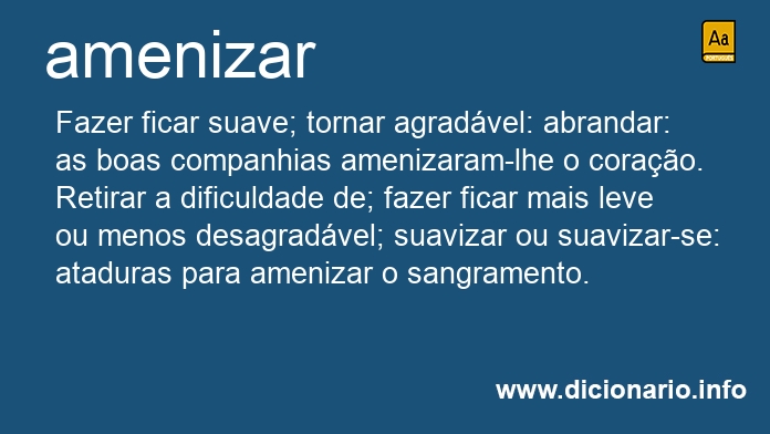 Significado de amenizars