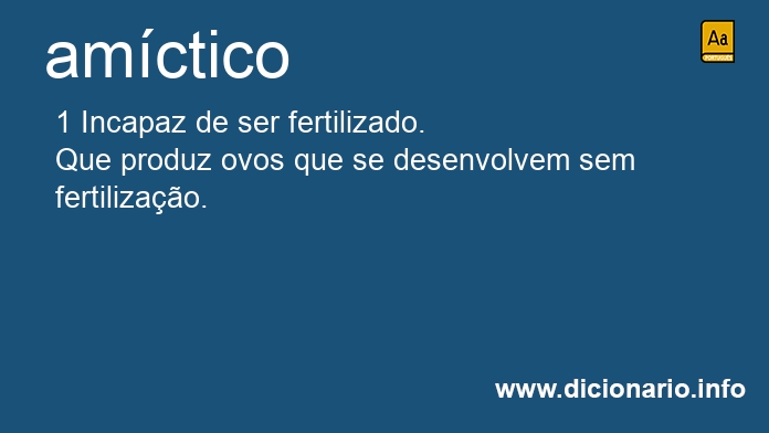 Significado de amctico