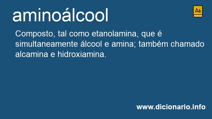 Significado de aminolcool