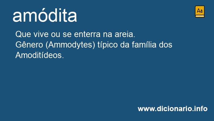 Significado de amdita